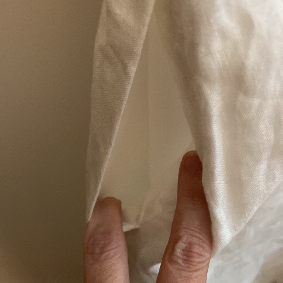 Boden Cecilia Midi Dress in white size 4P, belt missing, good used condition - Picture 9 of 11